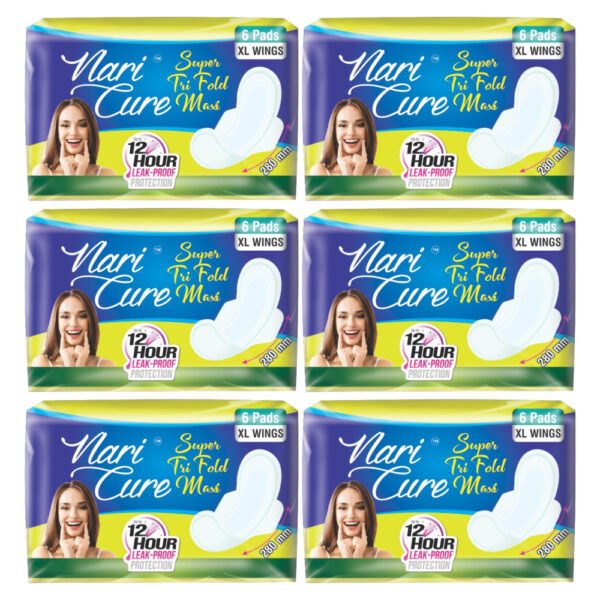 Nari Cure Super Tri Fold Maxi 280 mm Best Sanitary Pad Manufacture in West Bengal - Image 2