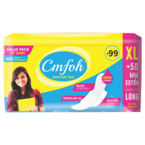 CMFOH XL SANITARY PADS FOR WOMEN 90 PIECES IN A COMBO PACK OF 5